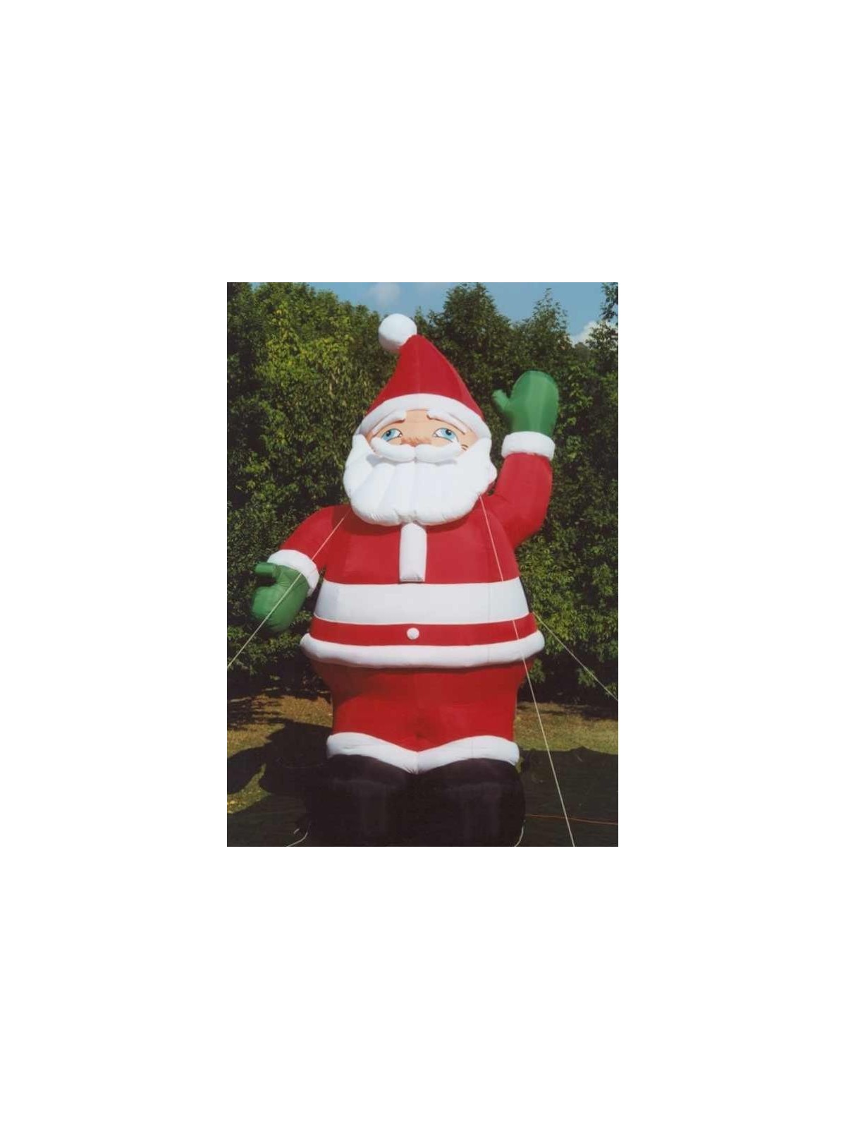 Père-Noël avec éclairage intérieur et câble d'arrimage