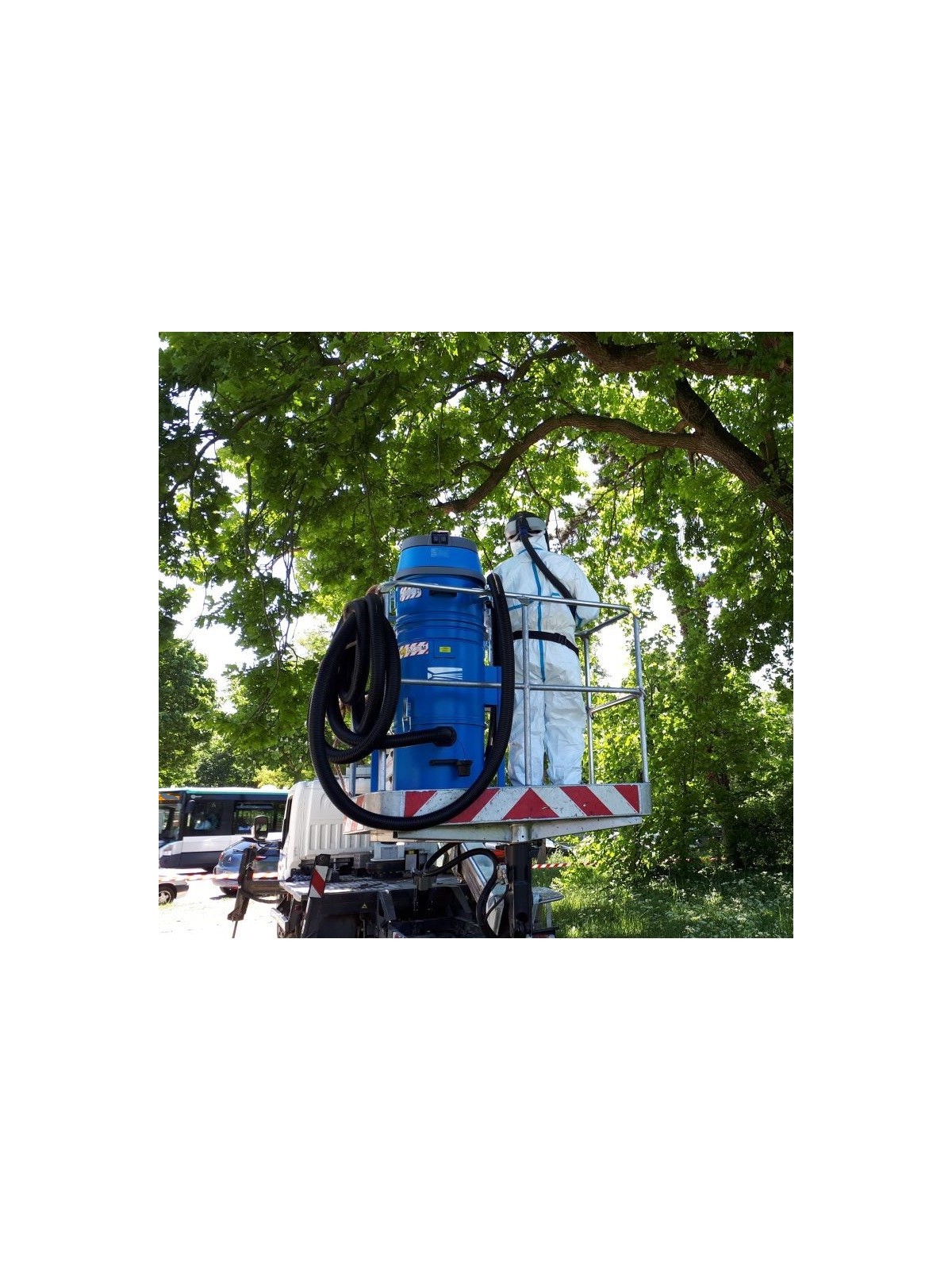 aspirateur en action