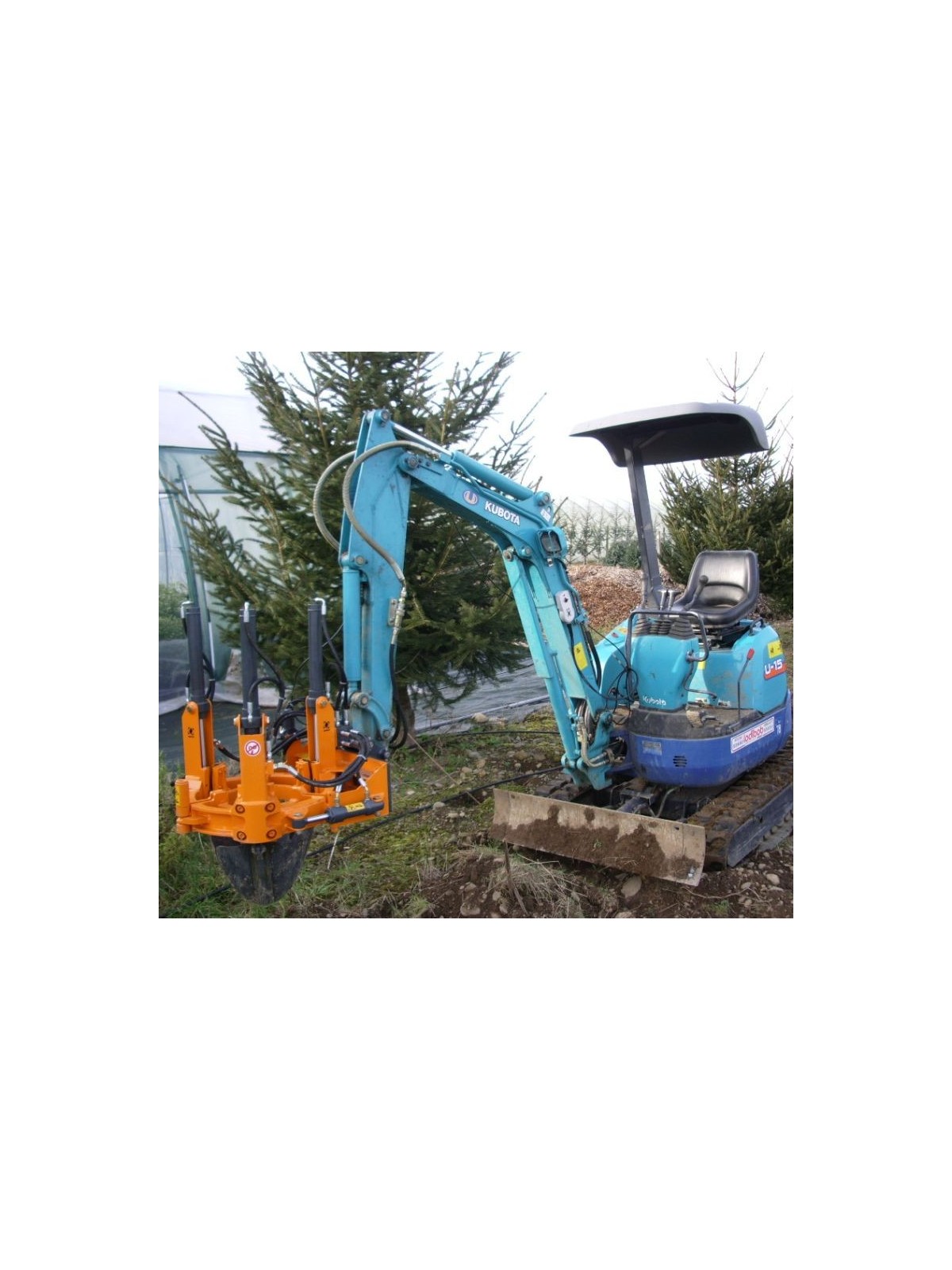 transplanteuse Optimal 350 sur minipelle