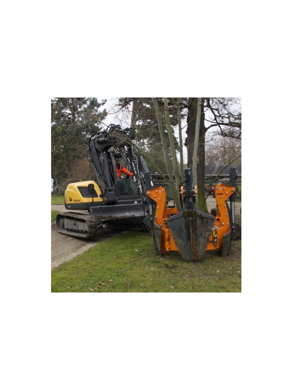 arracheuse Optimal1400 sur pelle