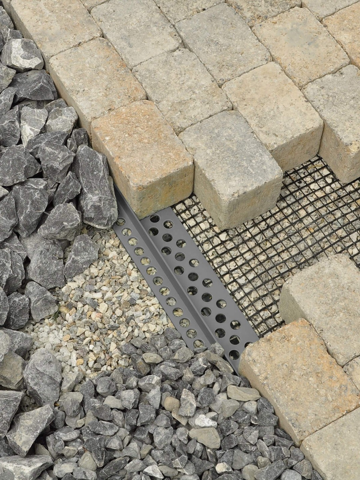 Profil droit de bordure avec filet - STEINFIX®