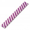 Etiquette Tyvek à agrafer rayé violet - blanc - Coserwa