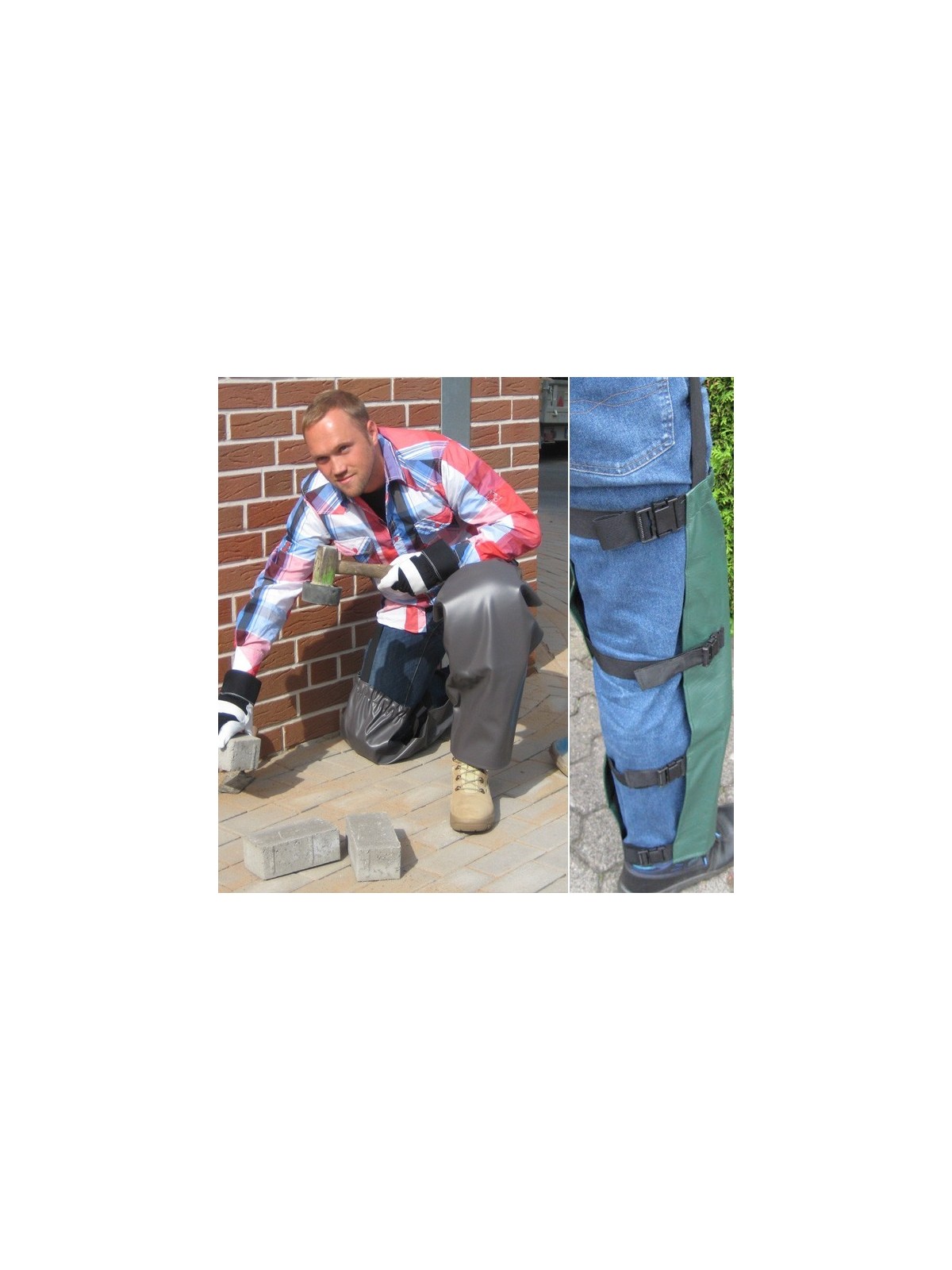 Jambière de protection fermeture clip